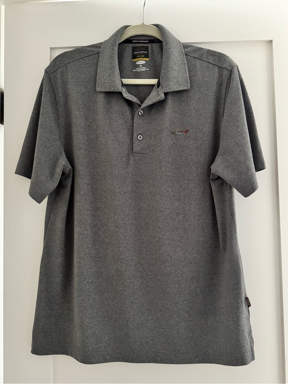 Greg Norman Tasso Elba Five Iron Play Dry Polo Shirt